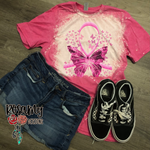 Breast Cancer Butterfly - Digital Download / Sublimation Design