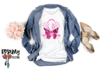 Breast Cancer Butterfly - Digital Download / Sublimation Design