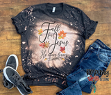 Fall for Jesus He Never Leaves - Digital Download / Sublimation Design