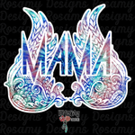 Mama Tie Dye Wings - Digital Download / Sublimation Design