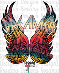 Retro Dreamer Wings - Digital Download / Sublimation Design