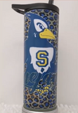 Seward Bluejays Blue Leopard Tumbler