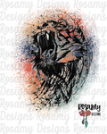 Tiger Splatter - Digital Download / Sublimation Design