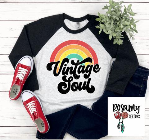 Vintage Soul Raglan Tee Shirt